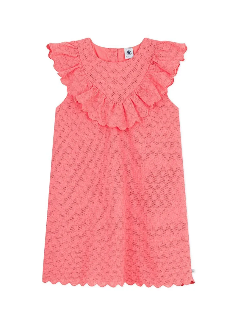 بيتي باتو Children's short-sleeved heart-patterned cotton dress